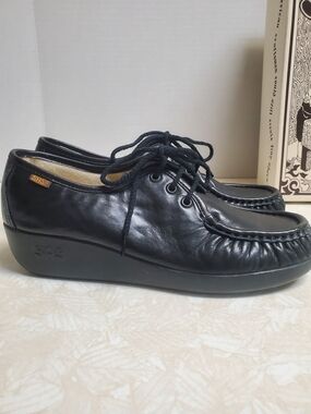 SAS Women’s Black Leather Bounce Walking Shoe USA